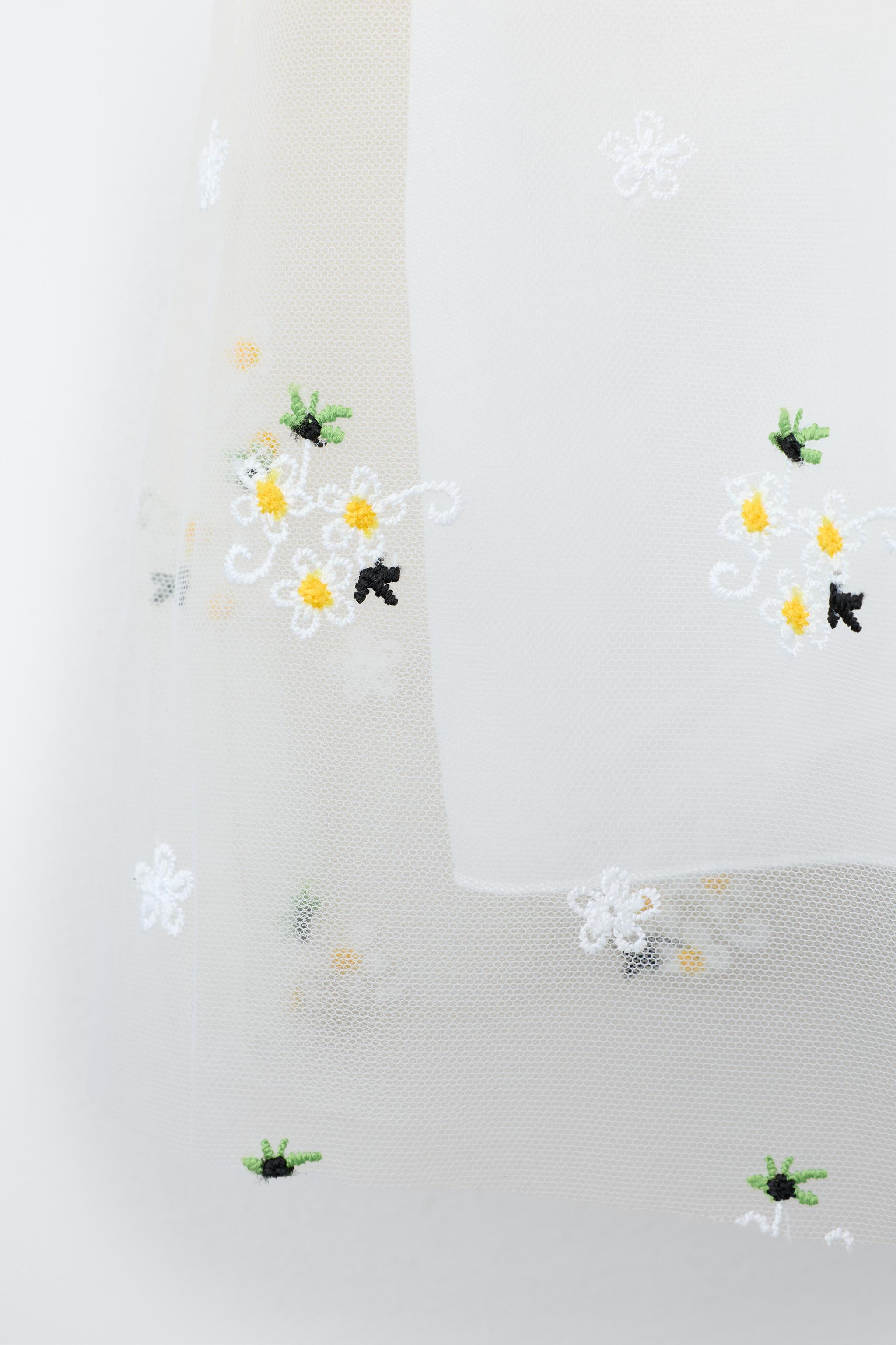 ROBE EN TULLE À FLEURS